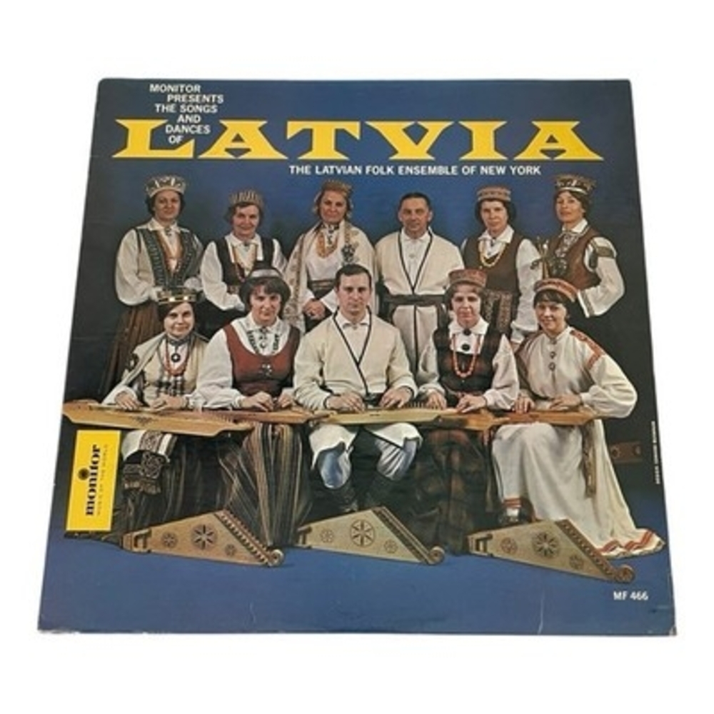 Monitor Songs & Dances of Latvia LP Vinyl MF 466 Folk Ensemble New York Stereo